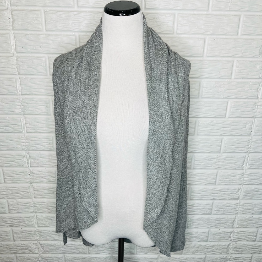 EXPRESS Gray Knit Open Front Cardigan Sweater Size M
